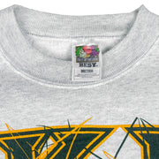 NFL (Fruit Of The Loom) - Green Bay Packers Spell-Out Crew Neck Sweatshirt 1990s X-Large Vintage Retro Football