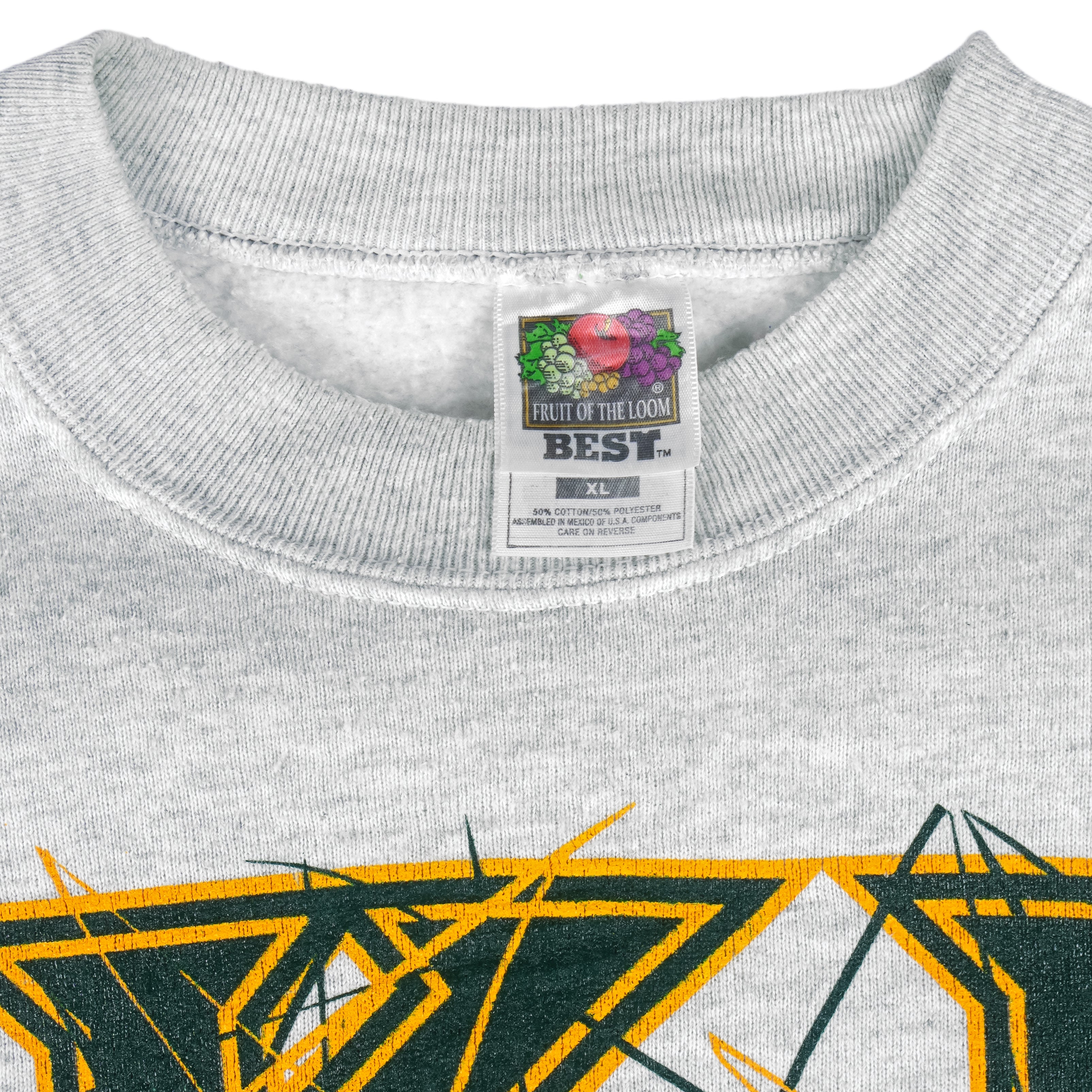 NFL (Fruit Of The Loom) - Green Bay Packers Spell-Out Crew Neck Sweatshirt 1990s X-Large Vintage Retro Football