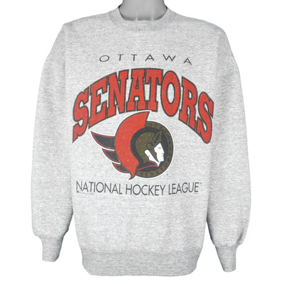 NHL (Bulletin Athletic) - Ottawa Senators Crew Neck Sweatshirt 1990s X-Large
