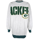 NFL (Legends) - Green Bay Packers Spell-Out Crew Neck Sweatshirt 1990s X-Large Vintage Retro Football