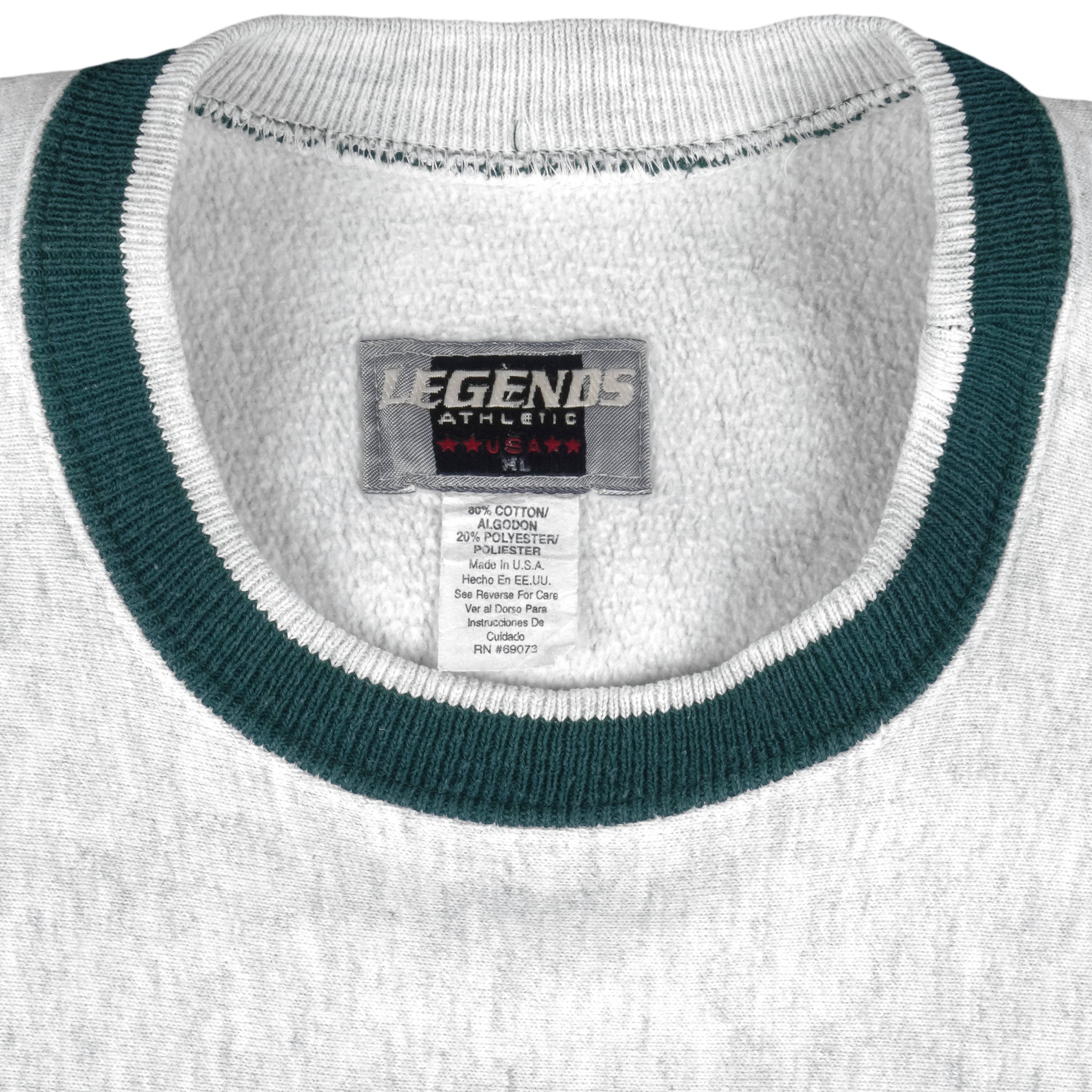 NFL (Legends) - Green Bay Packers Spell-Out Crew Neck Sweatshirt 1990s X-Large Vintage Retro Football