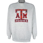 NCAA (Nutmeg) - Texas A&M Aggies Embroidered Crew Neck Sweatshirt 1990s X-Large Vintage Retro Football College