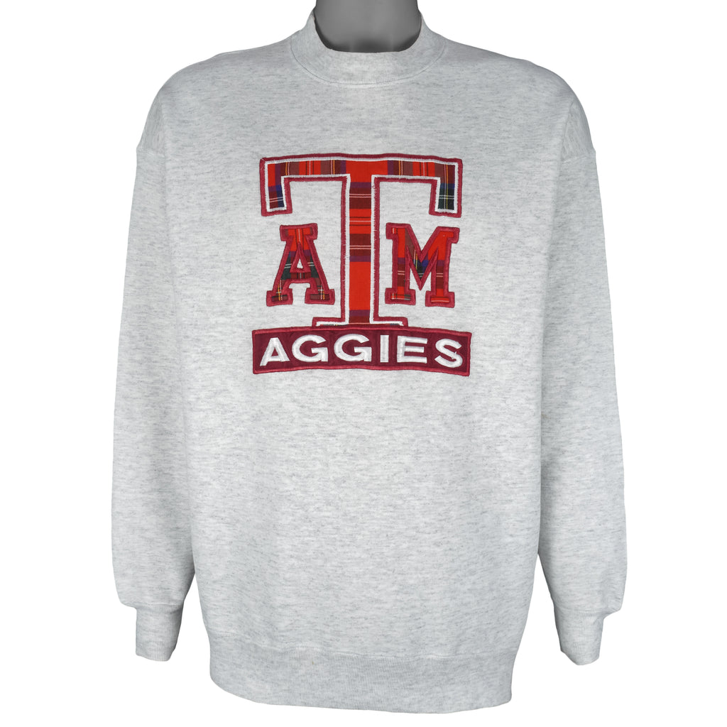 NCAA (Nutmeg) - Texas A&M Aggies Embroidered Crew Neck Sweatshirt 1990s X-Large Vintage Retro Football College