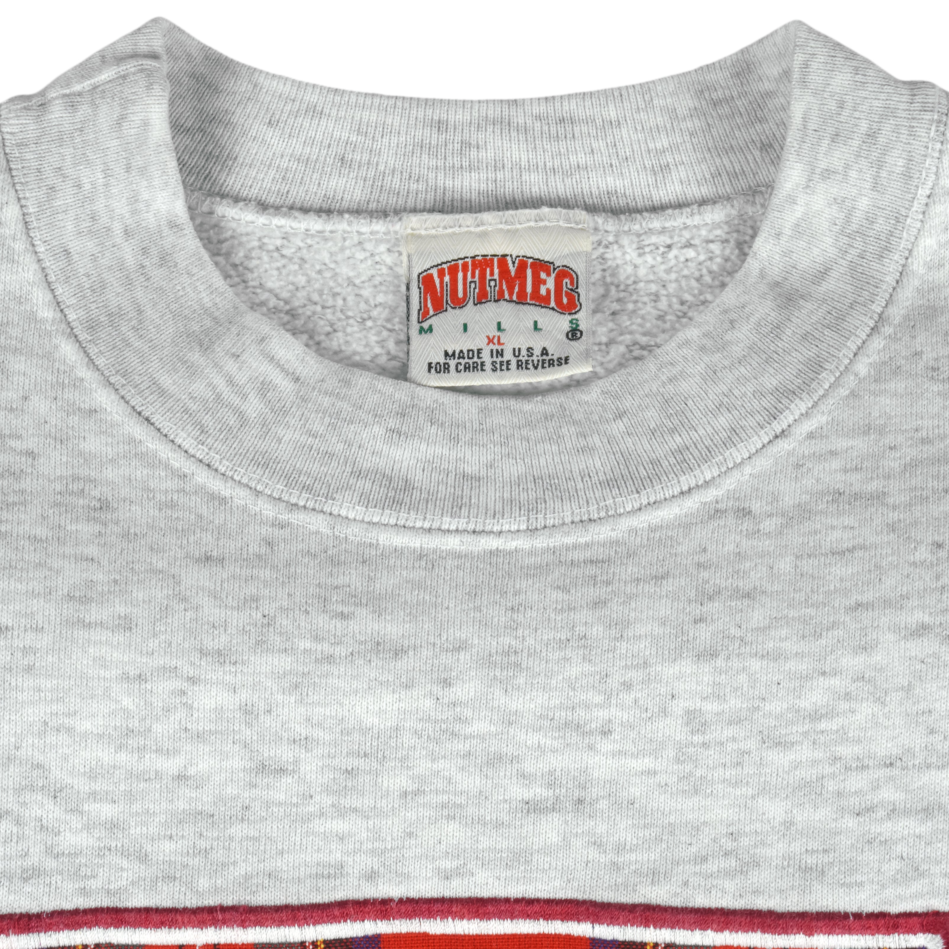 NCAA (Nutmeg) - Texas A&M Aggies Embroidered Crew Neck Sweatshirt 1990s X-Large Vintage Retro Football College