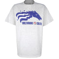 CFL (Delta) - Baltimore Colts CFL Single Stitch T-Shirt 1994 X-Large Vintage Retro Football
