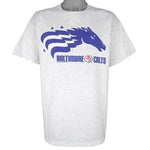 CFL (Delta) - Baltimore Colts CFL Single Stitch T-Shirt 1994 X-Large