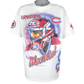 NHL (Bulletin Athletic) - Montreal Canadiens Spell-Out T-Shirt 1993 Large Vintage Retro Hockey