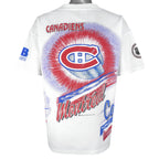 NHL (Bulletin Athletic) - Montreal Canadiens Spell-Out T-Shirt 1993 Large Vintage Retro Hockey