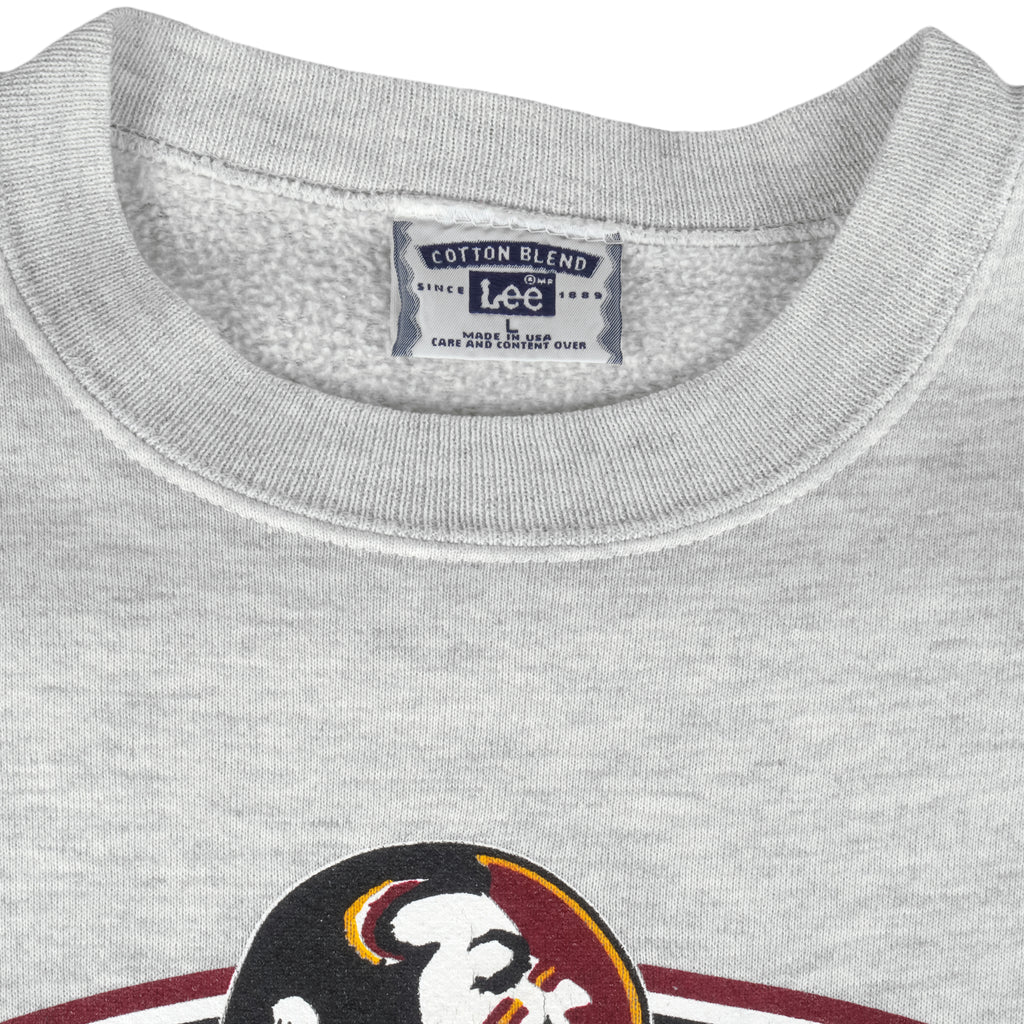 NCAA (Lee) - Florida State Seminoles Crew Neck Sweatshirt 1990s Large Vintage Retro Football College