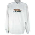 Umbro - Big Embroidered Logo Pullover Windbreaker 1990s X-Large Vintage Retro