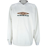 Umbro - Big Embroidered Logo Pullover Windbreaker 1990s X-Large Vintage Retro