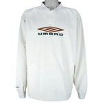 Umbro - Big Embroidered Logo Pullover Windbreaker 1990s X-Large