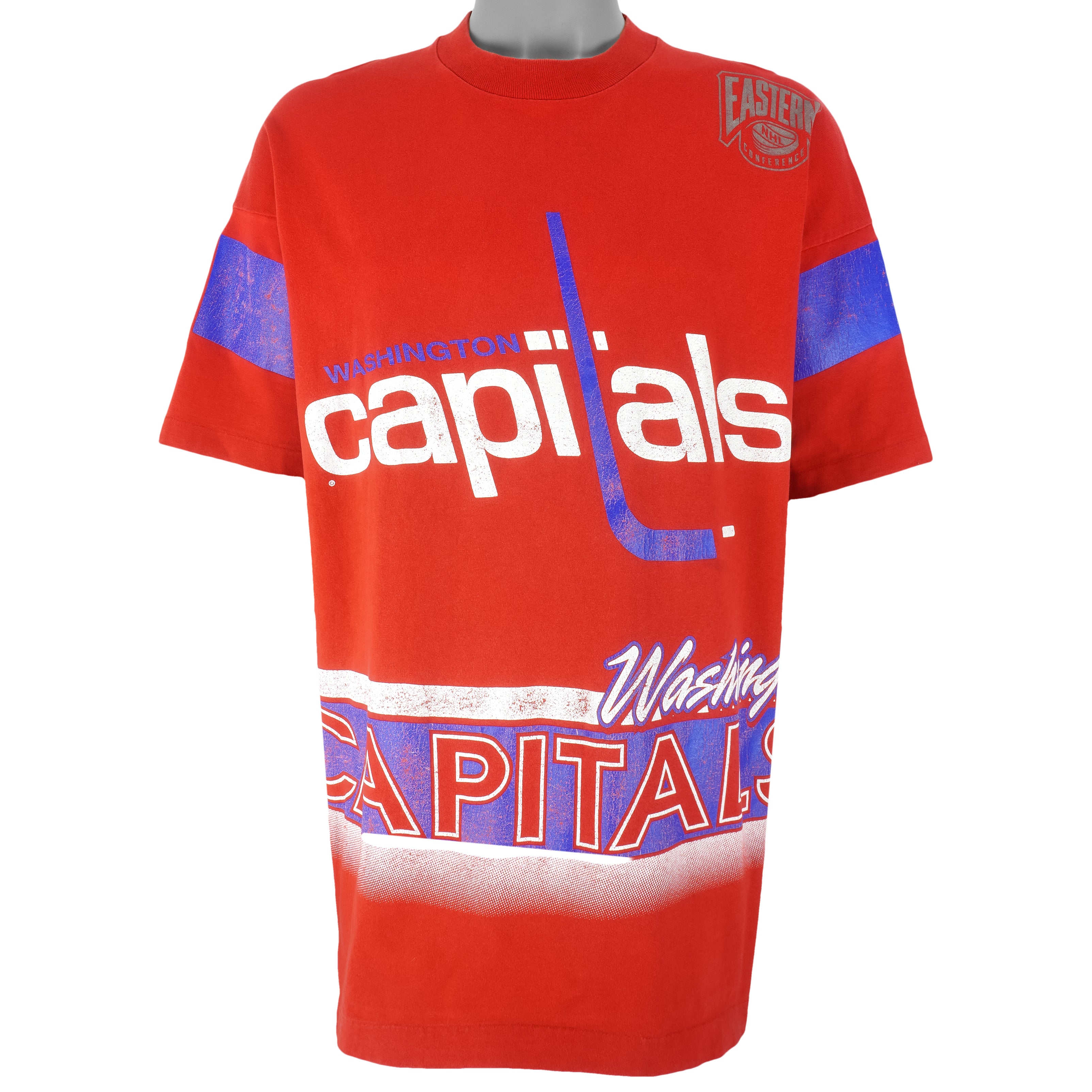 NHL (Salem) - Washington Capitals Red Fan Jersey T-Shirt 1994 X-Large vintage Retro Hockey
