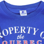 Starter (NHL) - Quebec Nordiques Single Stitch T-Shirt 1990s Large Vintage Retro Hockey