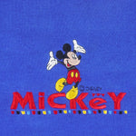 Disney - Mickey Mouse embroidered Spell-Out Sweatshirt 1990s X-Large Vintage Retro