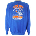 NFL (Trench) - Denver Broncos AFC Champs Crew Neck Sweatshirt 1988 X-Large Vintage Retro Football
