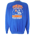 NFL (Trench) - Denver Broncos AFC Champs Crew Neck Sweatshirt 1988 X-Large Vintage Retro Football