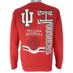 NCAA (True Fan) - Indiana Hoosiers Crew Neck Sweatshirt 1990s Large Vintage Retro Football College