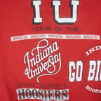 NCAA (True Fan) - Indiana Hoosiers Crew Neck Sweatshirt 1990s Large Vintage Retro Football College