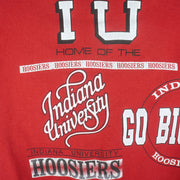 NCAA (True Fan) - Indiana Hoosiers Crew Neck Sweatshirt 1990s Large Vintage Retro Football College