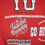 NCAA (True Fan) - Indiana Hoosiers Crew Neck Sweatshirt 1990s Large Vintage Retro Football College