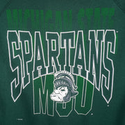 NCAA (Jostens) - Michigan State Spartans Crew Neck Sweatshirt 1990s XX-Large Vintage Retro