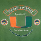 NCAA (GS) - Miami Hurricane Crew Neck Sweatshirt 1990s Large Vintage Retro
