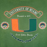 NCAA (GS) - Miami Hurricane Crew Neck Sweatshirt 1990s Large Vintage Retro