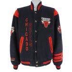 NBA (Nutmeg) - Chicago Bulls Embroidered Jacket 1990s Large Vintage Retro Basketball
