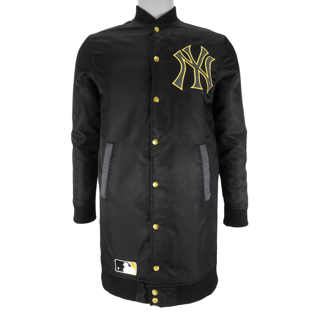 MLB (Cooperstown Collection) - New York Yankees Long Jacket 2000s X-Small Vintage Retro Baseball