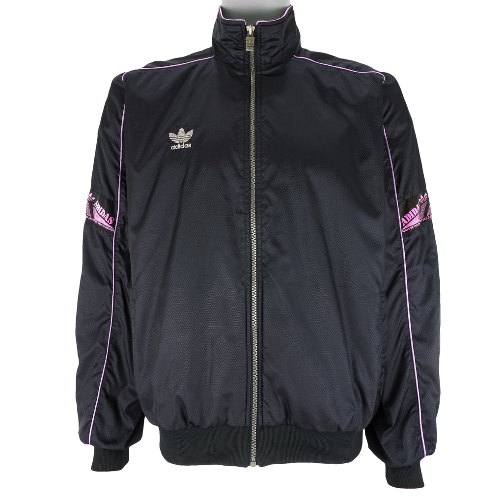 Adidas - Black Japanese Special Edition Track Jacket 1990s Large Vintage Retro