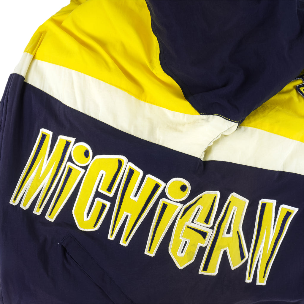 NCAA (Apex One) - Michigan Wolverines Jacket 1990s Medium Vintage Retro Football College