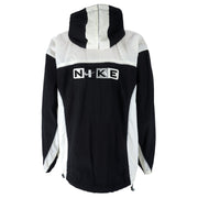Nike - B&W Hooded Jacket 1990s X-Large Vintage Retro