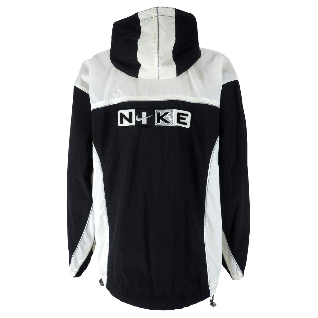 Nike - B&W Hooded Jacket 1990s X-Large Vintage Retro