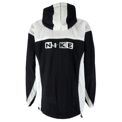 Nike - B&W Hooded Jacket 1990s X-Large