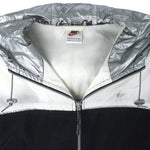 Nike - B&W Hooded Jacket 1990s X-Large Vintage Retro