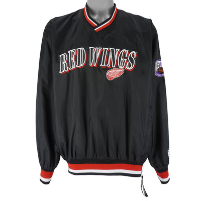 NHL (Logo Athletic) - Detroit Red Wings Pullover Windbreaker 1990s Large