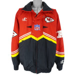 NFL (Logo Athletic) - Kansas City Chiefs Zip-Up Jacket 1990s X-Large Vintage Retro Football