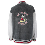Disney - Mickey Mouse Authentic Genuine Baseball Jacket 1990s XX-Large Vintage Retro