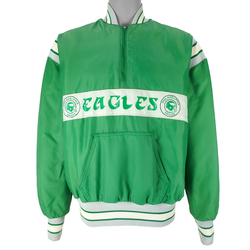 NFL (DeLong) - Philadelphia Eagles Pullover Windbreaker 1980s Large Vintage Retro Football