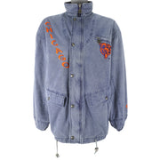 NFL (Campri) - Chicago Bears Embroidered Jacket 1990s Large Vintage Retro Football