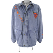 NFL (Campri) - Chicago Bears Embroidered Jacket 1990s Large Vintage Retro Football