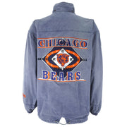 NFL (Campri) - Chicago Bears Embroidered Jacket 1990s Large Vintage Retro Football