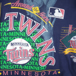 MLB (Salem) - Minnesota Twins Around The Horn T-Shirt 1990s Small Vintage Retro Baseball