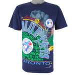 MLB (Salem) - Toronto Blue Jays Around the Horn T-shirt 1992 Small