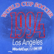 Vintage (Nutmeg) - World Cup Soccer Los Angeles USA T-Shirt 1994 Large Vintage Retro