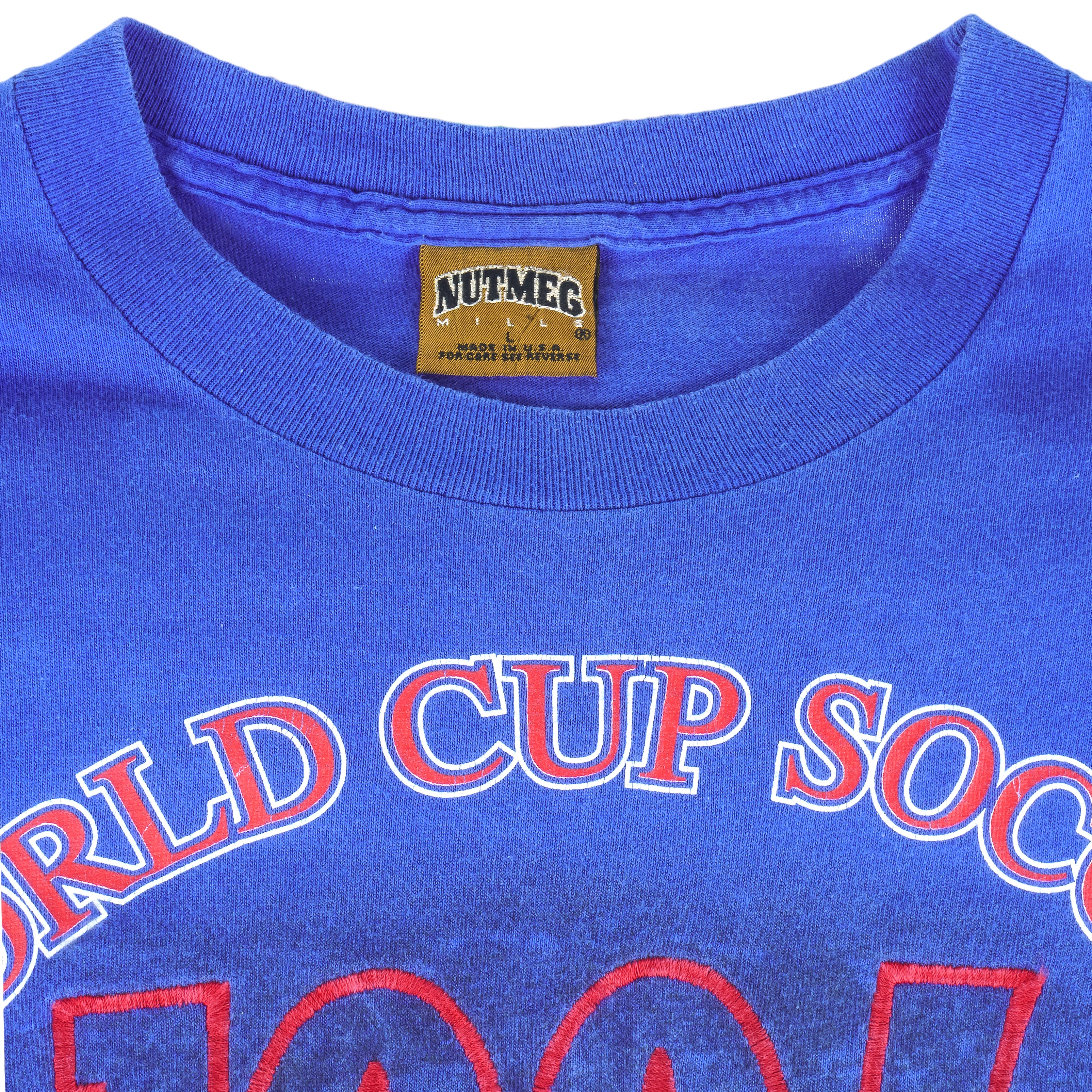 Vintage (Nutmeg) - World Cup Soccer Los Angeles USA T-Shirt 1994 Large Vintage Retro