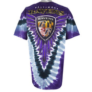 NFL - Baltimore Ravens Tie Dye Purple T-Shirt 2000s X-Large