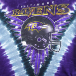 NFL - Baltimore Ravens Tie Dye Purple T-Shirt 2000s X-Large