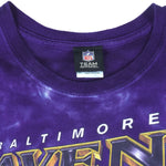 NFL - Baltimore Ravens Tie Dye Purple T-Shirt 2000s X-Large